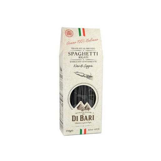 Di Bari Spaghetti Rigati - makaron z atramentem z mątwy 250g
